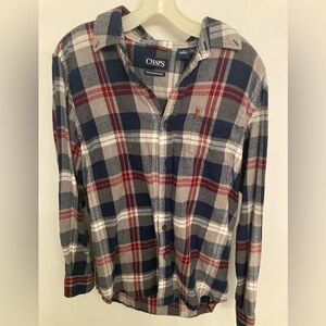 Chaps Multicolor Plaid Cotton Shirt